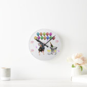 Rottweiler Hond Gelukkig Nieuwjaar Ronde Klok (Huis)