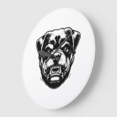 Rottweiler hond grote klok (Hoek)