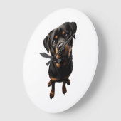 Rottweiler hond grote klok (Hoek)