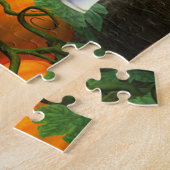 Rottweiler Hond in Halloween Kostuum Legpuzzel (Zijkant)