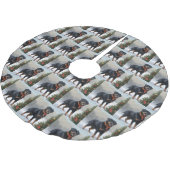 Rottweiler Hond in Sneeuw Kerstmis Kerstboom Rok (Gekanteld)