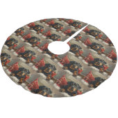 Rottweiler Hond Kerst Feestelijk Kerstboom Rok (Gekanteld)