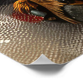 Rottweiler Hond Kerst Feestelijk Poster (Hoek)