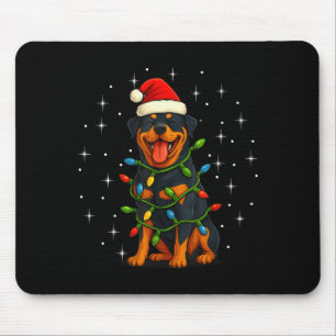 Rottweiler hond Kerst Pj Pyjama Mannen Vrouwen Pjs Muismat