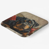 Rottweiler Hond Kerstfeest Papieren Bordje (Gebogen)