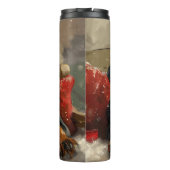 Rottweiler Hond Kerstfeest Thermosbeker (Achterkant)