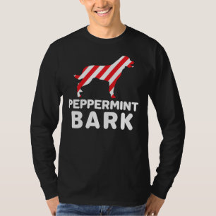 Rottweiler Hond Kerstmis Pepermunt Schors T-shirt