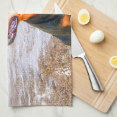 Rottweiler Hond Kerstmis Schilderij Theedoek (Quarter Fold)