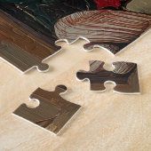 Rottweiler Hond Kerstmis Vintage Strand Legpuzzel (Zijkant)