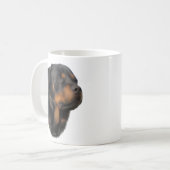 Rottweiler hond koffiemok (Voorkant links)