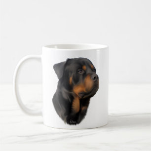 Rottweiler hond koffiemok