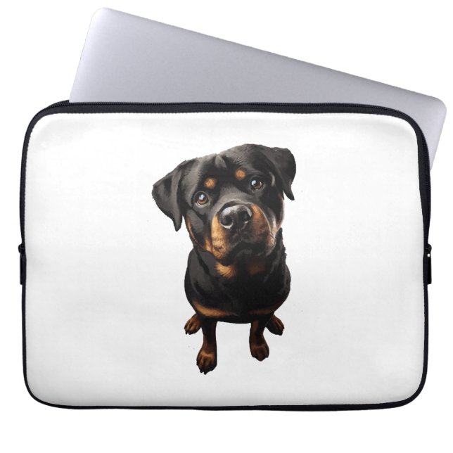Rottweiler hond laptop sleeve (Voorkant)