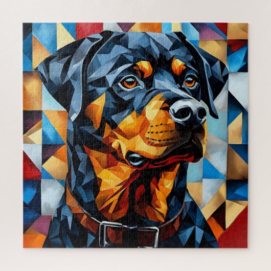 Rottweiler hond legpuzzel (Verticaal)