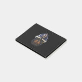 rottweiler hond met brandweerhelmpremie post-it® notes (Schuin)