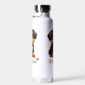 Rottweiler Hond Moeder Koper Vacuüm Waterfles (Rechts)