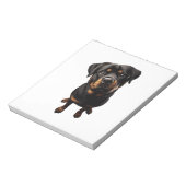 Rottweiler hond notitieblok (Linkerzijde)