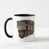 Rottweiler Hond Papa Energie Mok (Links)