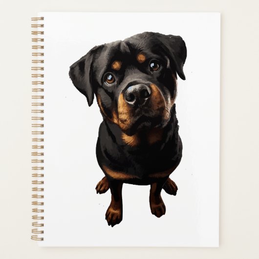 Rottweiler hond planner (Voorkant)