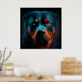 Rottweiler hond poster (Keuken)