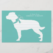 Rottweiler hond puppy Rottie Briefpapier (Voorkant)