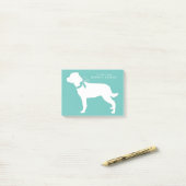 Rottweiler hond puppy Rottie Post-it® Notes (Op bureau)