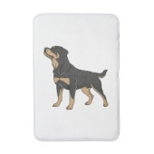Rottweiler-hond, Rottweiler-hond staand Badmat (Voorkant Verticaal)