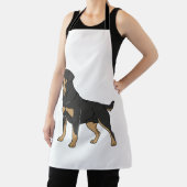 Rottweiler hond, Rottweiler hond staand Schort (Insitu)