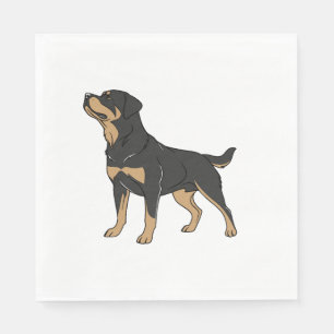 Rottweiler-hond, Rottweiler-hond staand Servet
