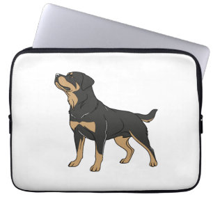 Rottweiler Hond, Rottweiler Hond Staande Laptop Sleeve