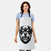 Rottweiler hond  schort (Gedragen)