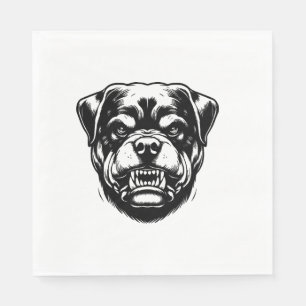 Rottweiler hond  servet