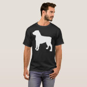 Rottweiler Hond Silhouet 22 T-shirt (Voorkant volledig)