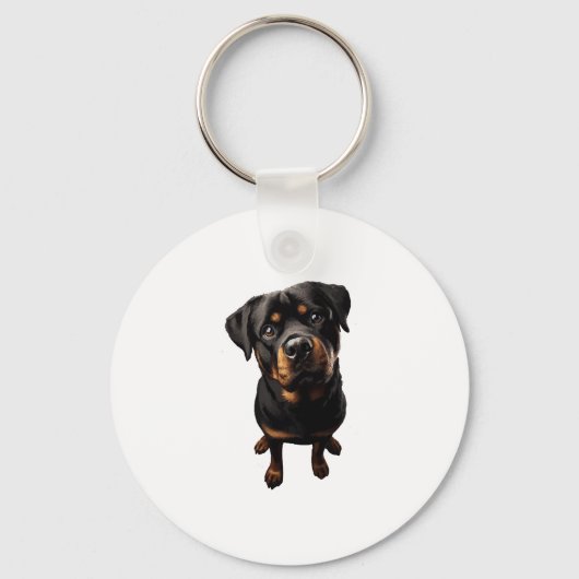Rottweiler hond sleutelhanger (Voorkant)