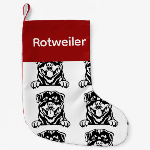 Rottweiler hond sokken Gepersonaliseerd hond Sokke Kleine Kerstsok