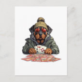 Rottweiler Hond Speelkaarten Briefkaart (Voorkant)