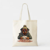 Rottweiler Hond Speelkaarten Tote Bag (Achterkant)