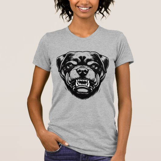 Rottweiler hond  t-shirt (Voorkant)