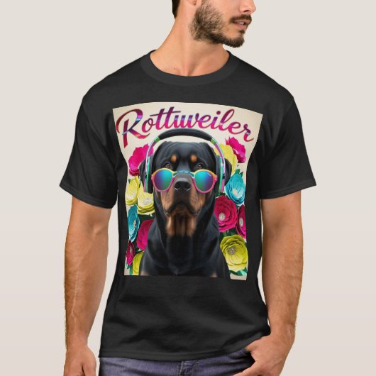 Rottweiler Hond T-shirt (Voorkant)