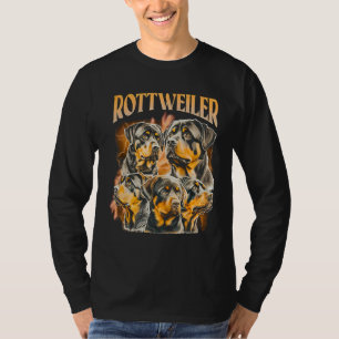 Rottweiler Hond T-Shirt Rottweiler Hond Vintage 90