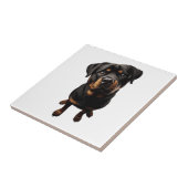 Rottweiler hond tegeltje (Zijkant)