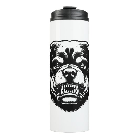 Rottweiler hond thermosbeker (Voorkant)
