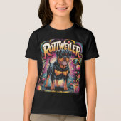 Rottweiler Hond Tri-Blend Shirt (Voorkant)