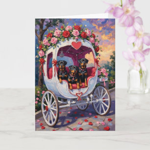 Rottweiler Hond Valentijnsdag Kaart