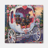 Rottweiler Hond Valentijnsdag Magneet (Voorkant)