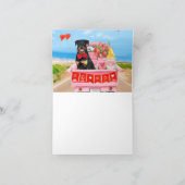 Rottweiler-hond Valentijnsdag vrachtwagen harten Kaart (Binnen)