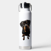 Rottweiler hond waterfles (Voorkant)