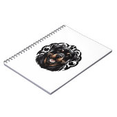 Rottweiler Honden Gezicht Notitieboek (Linkerzijde)