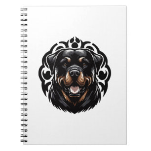 Rottweiler Honden Gezicht Notitieboek