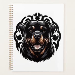 Rottweiler Honden Gezicht Planner