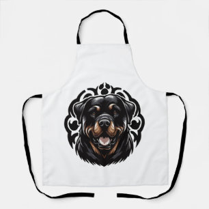 Rottweiler Honden Gezicht Schort